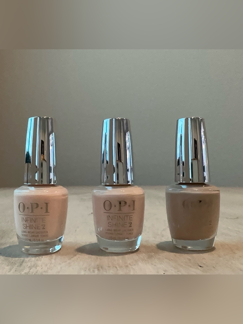 OPI Barely There Neutrals Infinite Shine 3piece Bundle